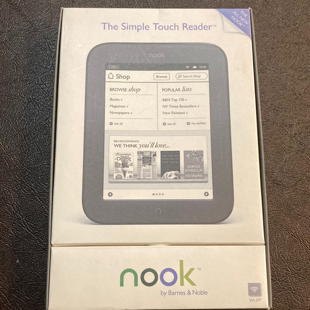 Brand new Nook tabled for reading